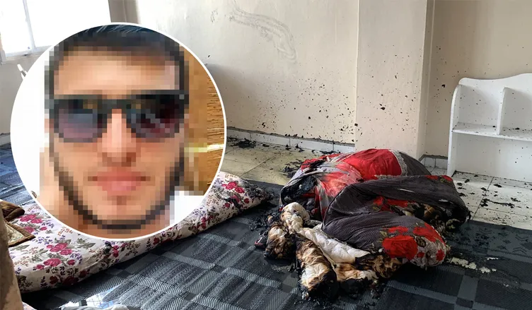 Uyuşturucu parası vermeyen annesi ile kavga etti: Evi ateşe verdi