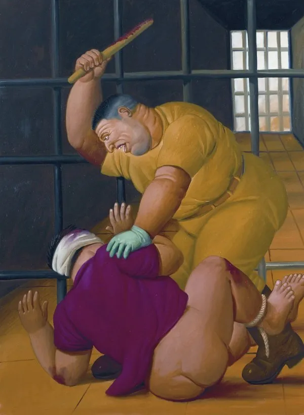 Botero'nun fırçasından Ebu Garip mahkumları