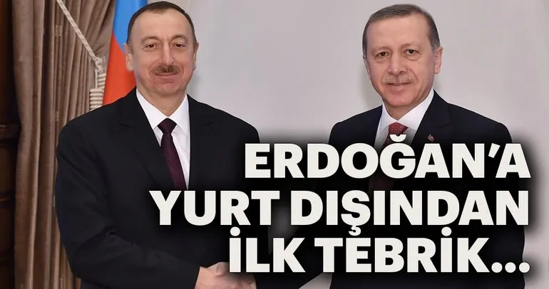 Azerbaycan’dan Cumhurbaşkanı Erdoğan’a tebrik!