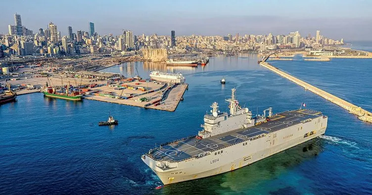 Fransız helikopter gemisi PHA Tonnerre Beyrut Limanı’a geldi
