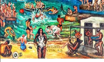 Fahrel Nisa Zeid’in ‘Plaj’ tablosu 725 bin liraya satıldı