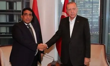 Başkan Erdoğan Libya başkanlık konseyi başkanı Muhammed El Menfi ile görüştü