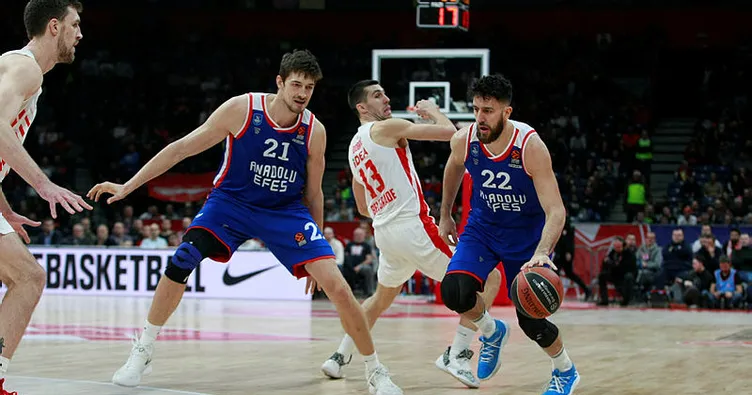 MAÇ SONUCU  Kızılyıldız 78 - 85 Anadolu Efes