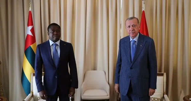 Başkan Erdoğan Togo Cumhurbaşkanı ile baş başa görüşme gerçekleştirdi