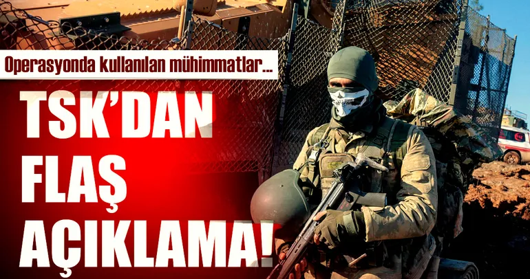 TSK’dan flaş mühimmat açıklaması