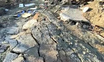 Depremin vurduğu Malatya’da heyelan! Bir sokak tamamen yok oldu