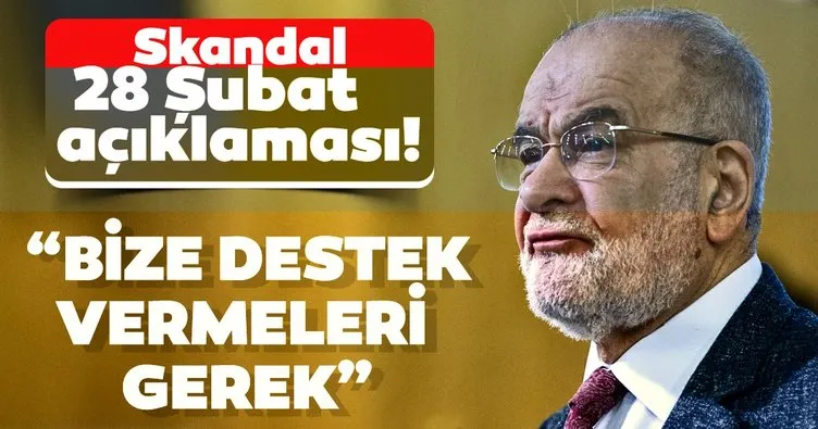 Temel Karamollaoğlu'ndan skandal sözler: 28 Şubat'ı yapanlar bize destek vermeli