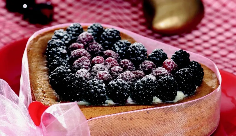 Frambuazlı Kalp Tart