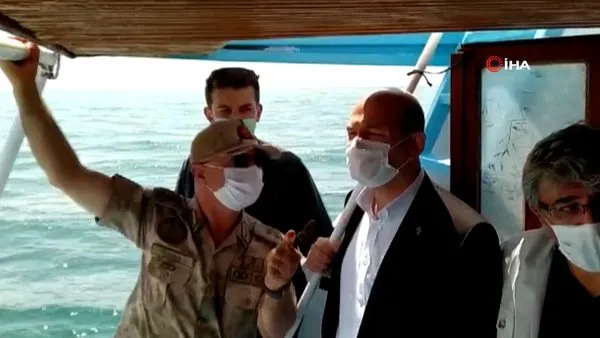 Son dakika: İçişleri Bakanı Soylu Van Gölü'ndeki arama kurtarma çalışmasına katıldı | Video