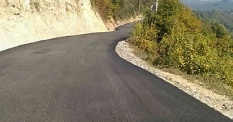 Düzce’de Sarıyayla köyü asfalt çalışması tamamlandı