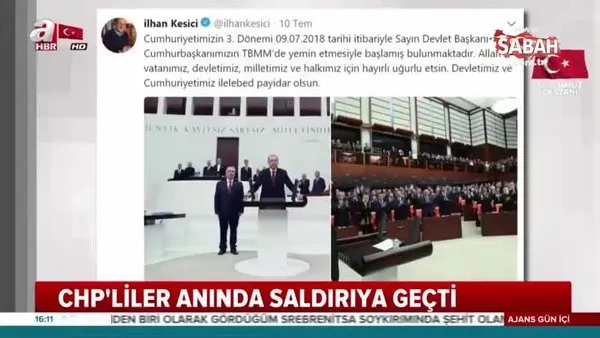 Başkan Erdoğan'ı tebrik eden CHP'li vekil İlhan Kesici için linç kampanyası başlattılar