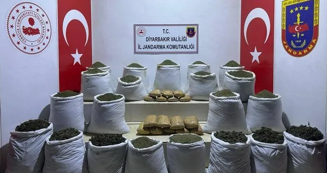 Lice’de uyuşturucu tacirlerine Eren darbesi Bir ton uyuşturucu ele geçirildi