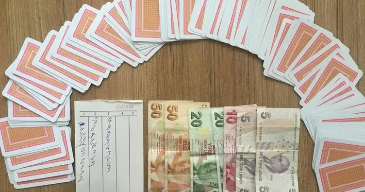 Kayseri’de kumar oynayan 8 kişiye 14 bin lira ceza