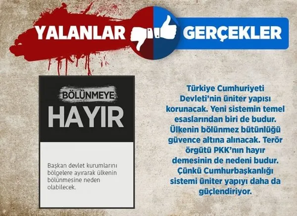 Cumhurbaşkanlığı Sistemi hakkında 20 yalan 20 gerçek
