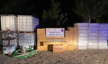 Nevşehir’de 2 bin 842 litre etil alkol ele geçirildi