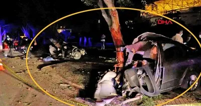 Antalya’da trafikte kontrolsüzce makas atan otomobil ortadan ikiye ayrıldı! 1 ölü, 1 yaralı | Video