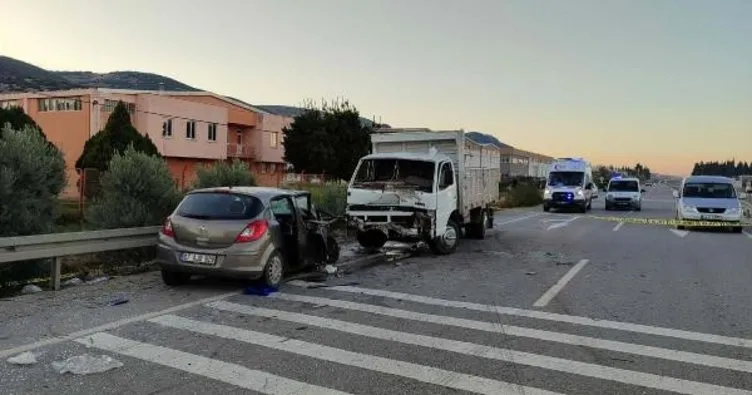 Manisa’da feci kaza: 1 ölü, 3 yaralı!