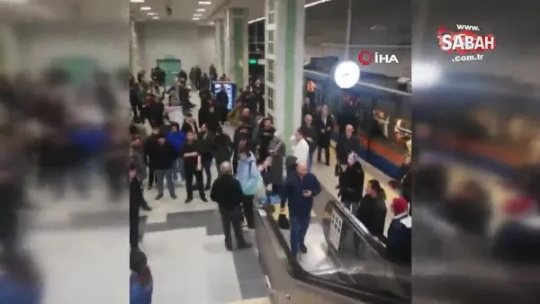 Yenikapı-Kirazlı metro hattında arıza nedeniyle seferler durdu | Video