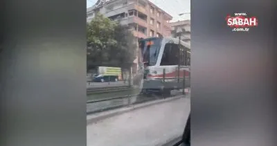 Tramvayda tehlikeli yolculuk | Video