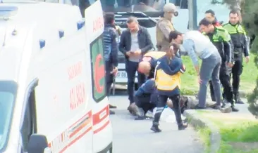 Konsolosluk önünde polise saldırı