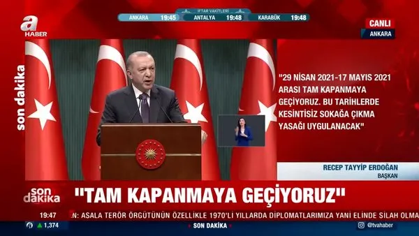 son dakika kabine toplantisi kararlari cumhurbaskani erdogan in aciklamalari izle 29 nisan 17 mayis tam kapanma videosunu izle son dakika haberleri
