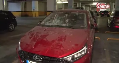 İSPARK otoparkında araçlara taşlı saldırı: 15 aracın camını taşla kırıp kaçtılar | Video