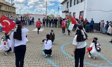 Midyat’ta öğrenciler Filistin’e destek için dabke dansı yaptı