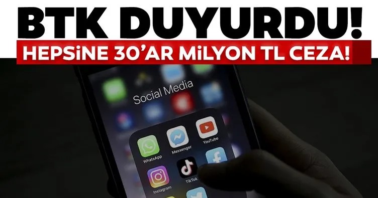 SON DAKİKA! BTK duyurdu: Temsilci atamayan sosyal medya şirketlerine ceza kesildi