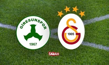 Giresunspor Galatasaray maçı canlı izle! Süper Lig Giresunspor Galatasaray maçı canlı yayın kanalı izle