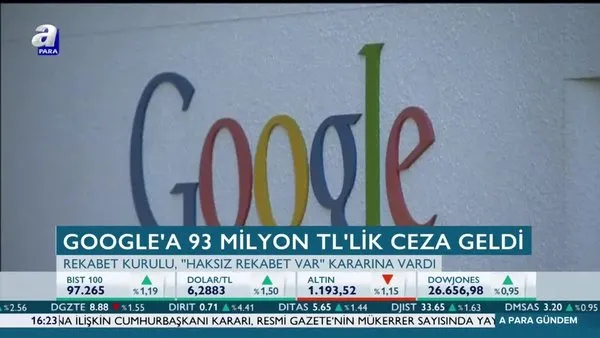 Google’a 93 milyon TL ceza!