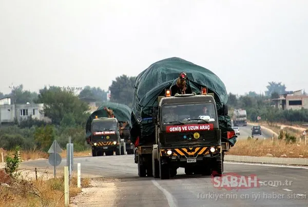 Son dakika: Hatay sınırına askeri sevkiyat sürüyor