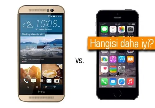 MWC 2015: HTC One M9 ile iPhone 6 karşı karşıya