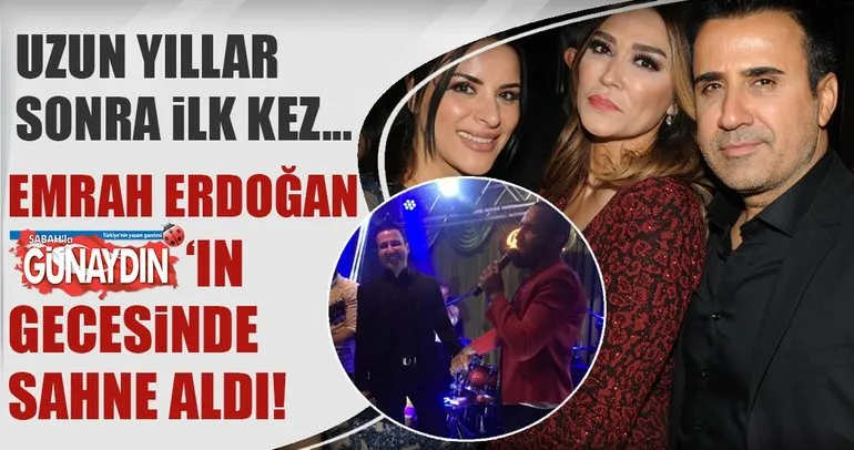 Emrah Erdoğan sahne aldı