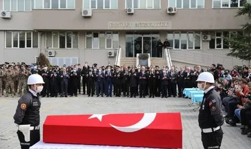 Meslektaşının silahından çıkan kurşunla şehit olan polis memuru için tören