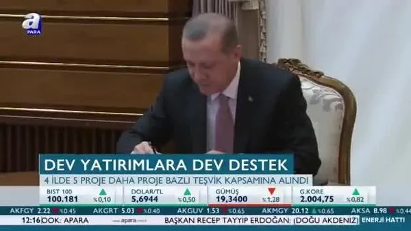 Dev yatırımlara dev destek