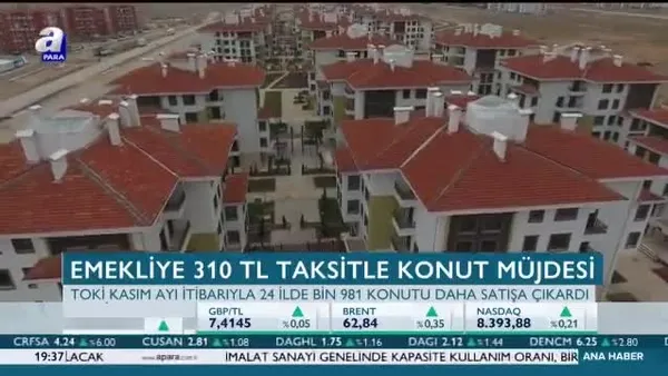 Emekli için 310 TL taksitle konut müjdesi