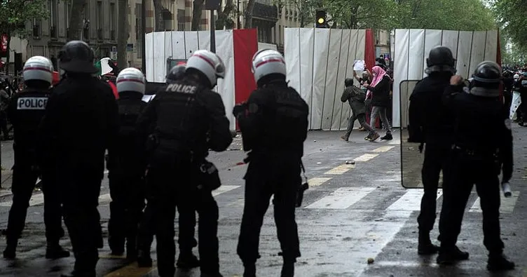 Son dakika: Fransa’da polis, Filistin’e destek gösterisine müdahale etti