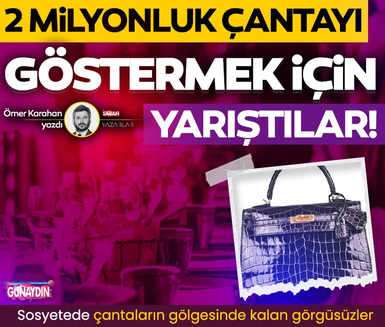Çantaların gölgesinde kalan görgüsüzler