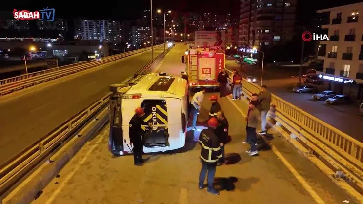 Alkollü genç kabus yaşattı! Patronunu ve servis şoförünü gasp etti, kaza üstüne kaza yaptı | Video