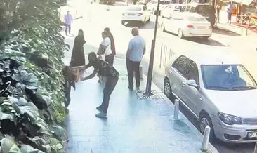 Karısını sokak ortasında dövdü #istanbul