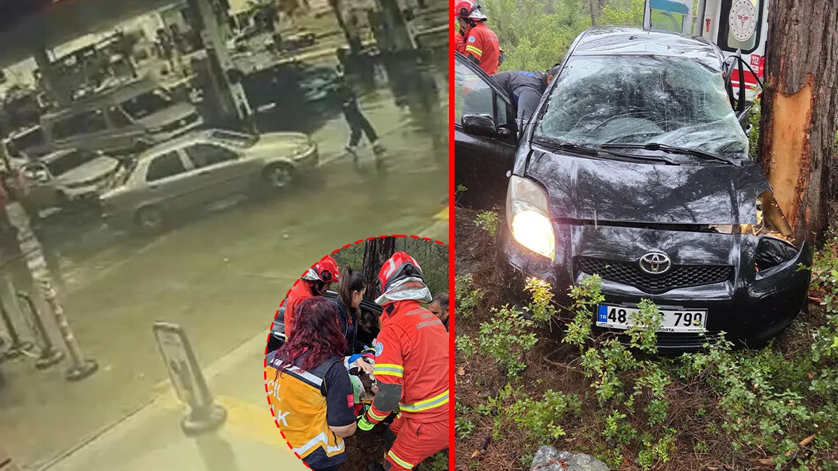 Muğla’da feci kaza! Kontrolü kaybedince önce yayaya sonra ağaca çarptı: Korku dolu anlar kameraya yansıdı! Muğla’da feci kaza! Kontrolü kaybedince önce yayaya sonra ağaca çarptı: Korku dolu anlar kameraya yansıdı!