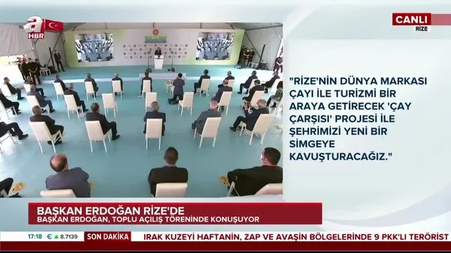 Başkan Erdoğan'dan Rize'de fındık ve çay alımı açıklaması | Video