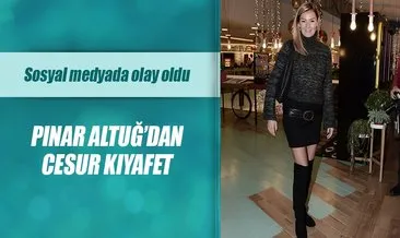 Pınar Altuğ’un elbisesi olay oldu