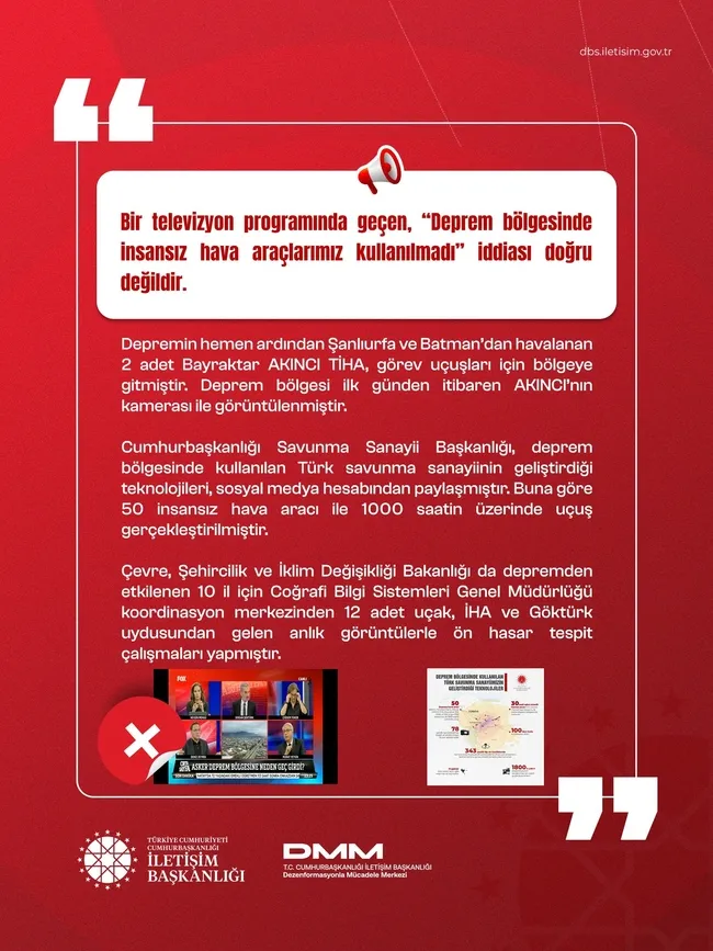 Sistematik algı operasyonları mercek altında! İşte 6 Şubat depremine ilişkin yalanlar ve gerçekler
