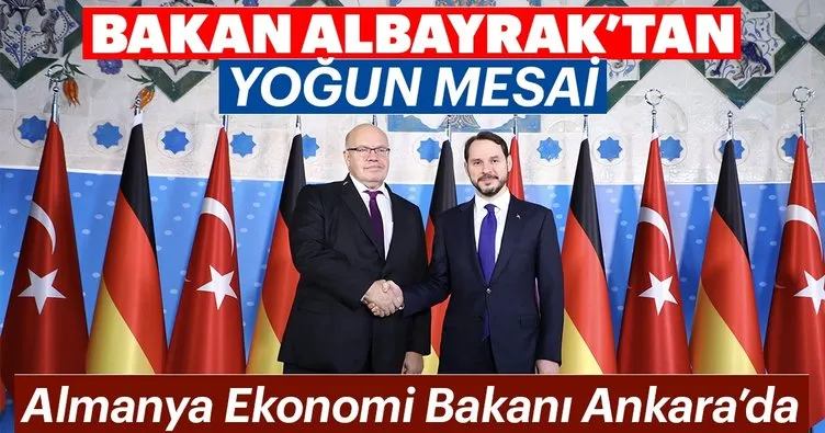 Bakan Albayrak’tan yoğun mesai, Alman Bakan Peter Altmaier Ankara’da