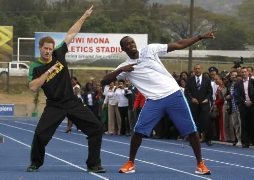 Prens Harry, Usain Bolt ile yarıştı