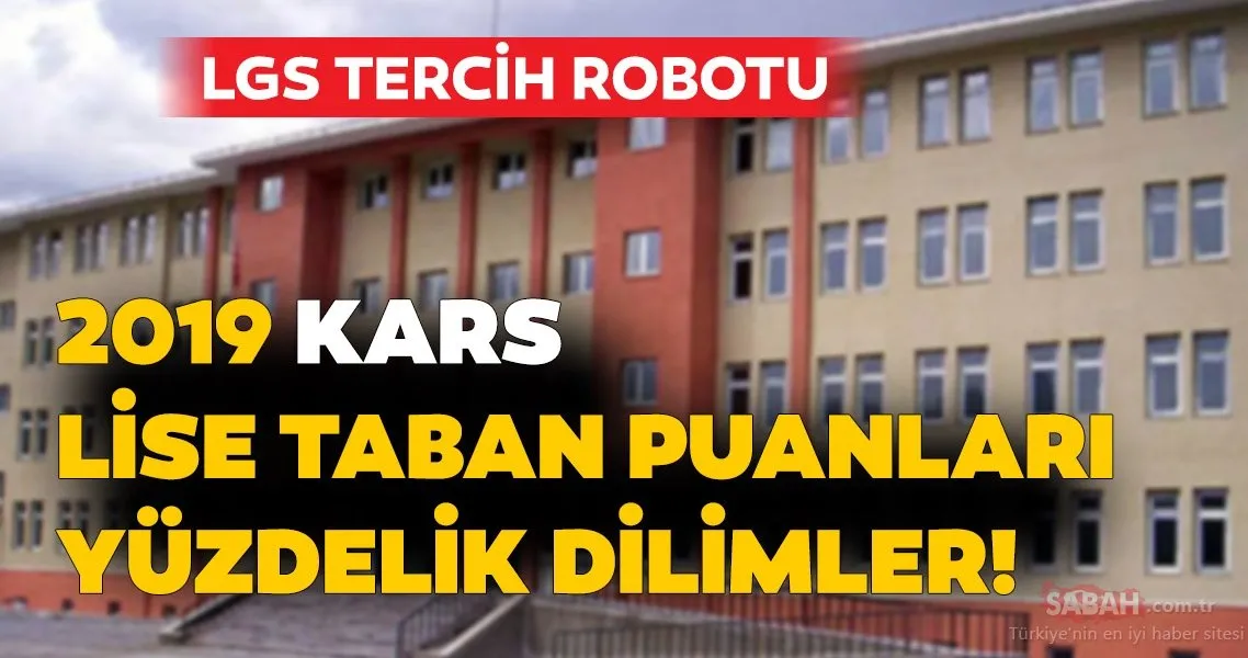 Kars Lise Taban Puanlari Ve Yuzdelik Dilimleri 2019 Meb Lgs Tercih Robotu Ile Kars Lise Taban Puanlari Listesi Egitim Haberleri