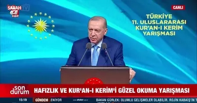 Başkan Erdoğan, Türkiye 11. Uluslararası Hafızlık ve Kur’an-ı Kerim’i Güzel Okuma Yarışması Ödül Töreni’nde konuştu | Video