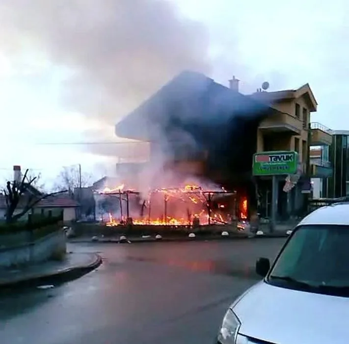 Konya’da doğal gaz borusu patladı