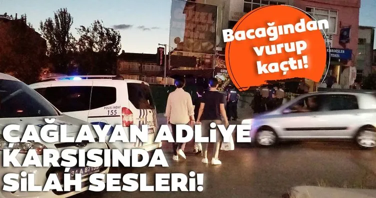 İstanbul Adalet Sarayı’nın karşısında silahlı yaralama